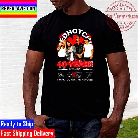 Red Hot Chili Peppers Years Of Thank You For The Memories Signatures Unisex T Shirt