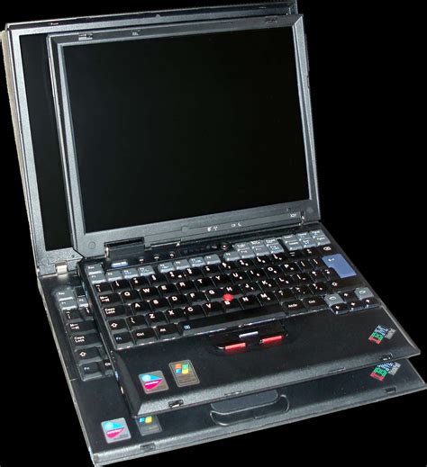 Download Vintage Black Laptop Open