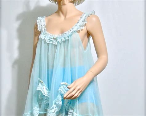 1960s Lingerie Baby Doll Vintage Nightie Etsy UK