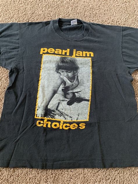 Vintage 1992 Pearl Jam Choices Xl T Shirt Rare Kids P Gem