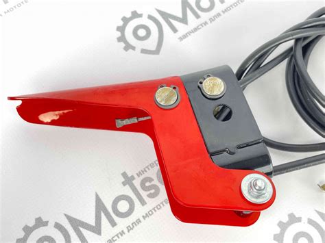 Рычаг газа мотобуксировщика металлический в сборе с тросом, купить ...