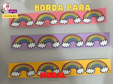 Borda Para Mural Para Imprimir - Borda para mural para imprimir - Professora Carolina Palhas