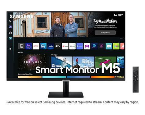 2022 27 Inch M5 Full HD Black Smart Monitor | Samsung UK