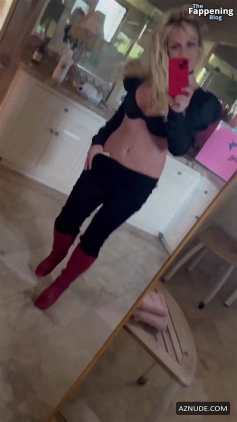 Britney Spears Flaunts Her Sexy Tits At A Black Outfit Party Aznude