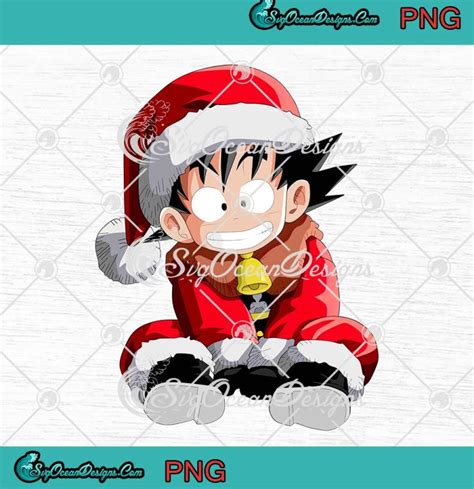 Goku Santa Dragon Ball Christmas Png Son Goku Anime Xmas 2022 Png  Clipart Digital Download