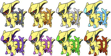 Arceus Shiny Pokedoll - Set 1 by DarkMagmaRoy491 on DeviantArt