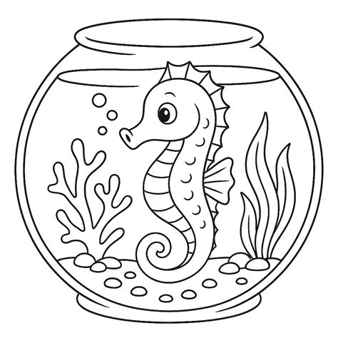 Cavalo Marinho Para Imprimir - 15 Desenhos de Cavalo Marinho para colorir e imprimir