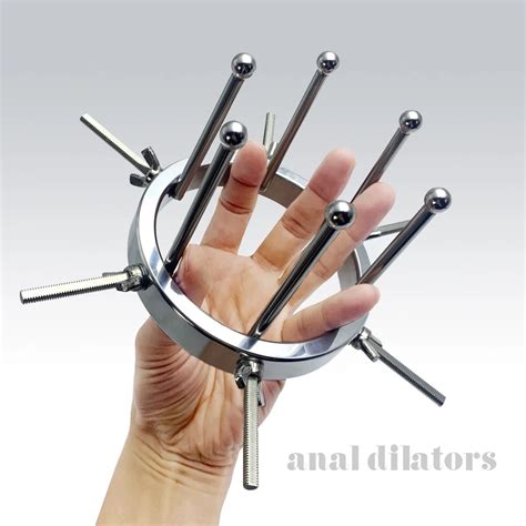 Dilatador Anal Enorme Ajustable De Acero Inoxidable Dilatador Vaginal De Metal Entrenamiento