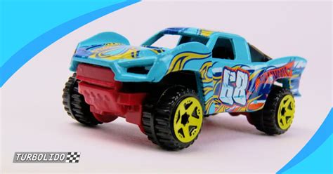 Turbolido Cars Hot Wheels Baja Truck Hw Bfg Aqua Blue With Flames