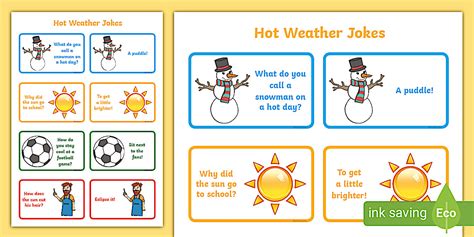 Jokes About Hot Weather International Joke Day Twinkl