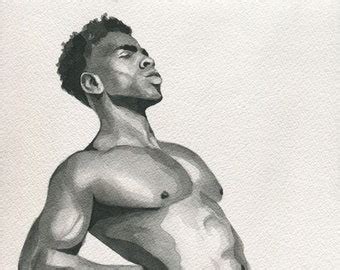 PRINT Of Original Art Work Watercolor Painting Gay Interest Etsy