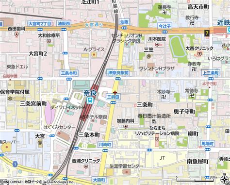 Jr奈良駅（奈良市バス停）の住所・地図｜マピオン電話帳