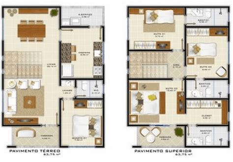 Plantas De Casas Modernas 2 Andares - Plantas de casas modernas de 2 andares - Decorando Casas