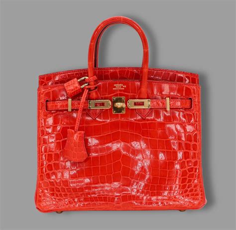 Hermès Birkin 25 Geranium Red Crocodile GHW *BRAND NEW* – Designers Pivot
