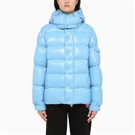 Moncler Maya 70 Light Blue Moncler Maya 70 Short Jacket Thedoublef