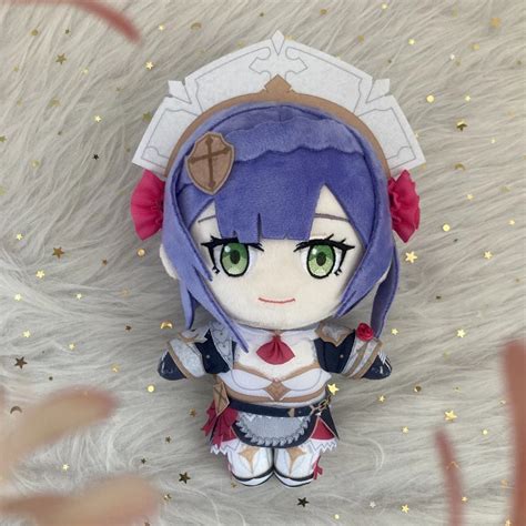 Anime Game Genshin Impact Noelle Plush Doll Toy Furina Cute Soft