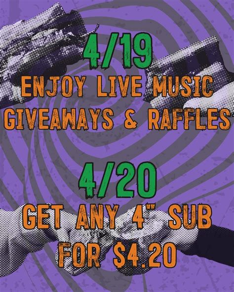 Cheba Hut's 420 Party at Cheba Hut Toasted Subs in Seattle, WA - Every