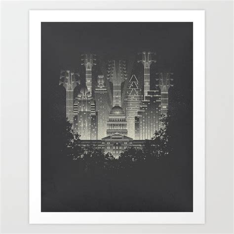 Live Music Capital Art Print by Shawn Ryan | Society6