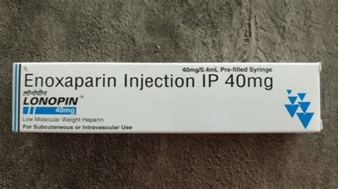 Enoxaparin 40MG Injection PHARMIKA INDIA PVT LTD