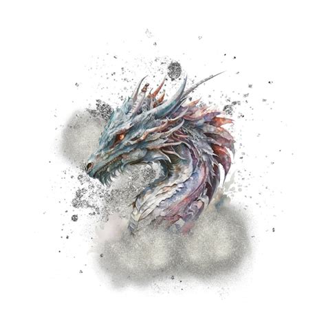 Premium AI Image | Silver dragon 3