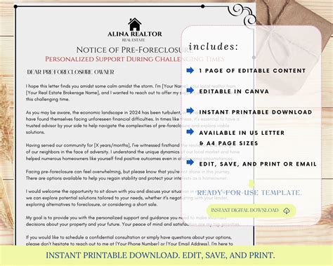 Real Estate Pre Foreclosure Letter Foreclosure Prospecting Letter