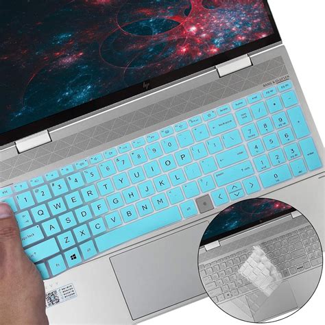 2pcs Keyboard Cover For Hp Envy X360 2 In 1 156 With Fingerprint