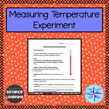 Grade Science Alberta Hot And Cold Temperature Measuring Experiment