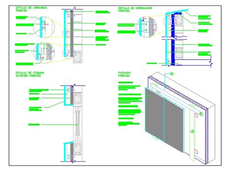 Precast Ventilated Facade Details In AutoCAD CAD Library