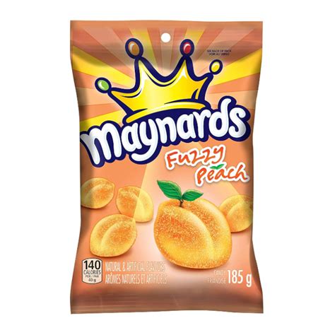 Maynards Fuzzy Peach 185g Bag Canadian Candy Peaches