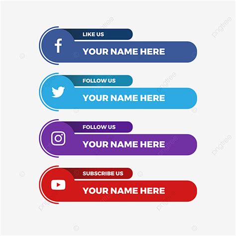 Social Media Marketing Clipart Hd PNG Social Media Lowert Third