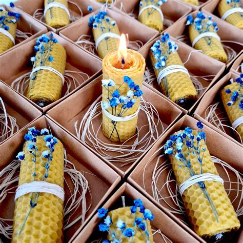 Weeding Favors Pure Candles Natural Scented Beeswax For Party Favors