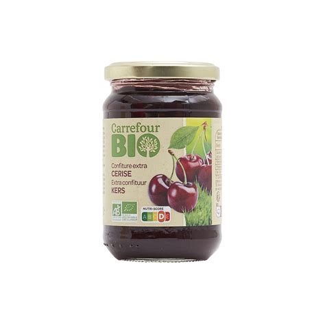 Confiture bio cerise CARREFOUR BIO le pot de 360g à Prix Carrefour