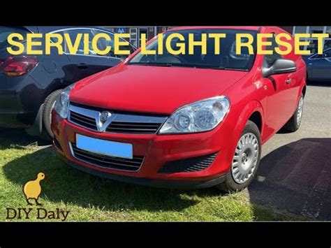 How To Reset Vauxhall Astra Service Insp Light Youtube