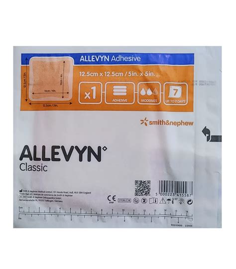 APOSITOS ALLEVYN ADHESIVE 12 5X12 5cm Caja Tec Medical Perú