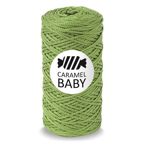 Полиэфирный шнур для вязания 2мм. Карамель Caramel BABY. Цвет Груша ...
