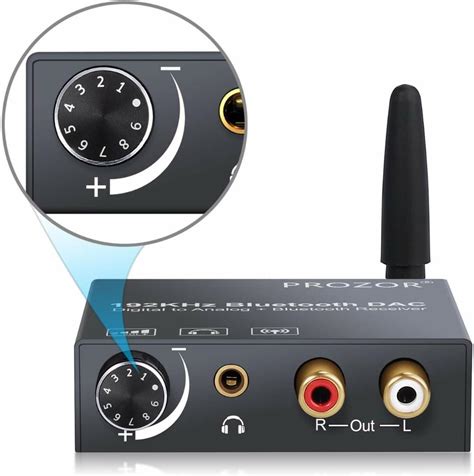 Prozor Khz Digital To Analog Audio Converter With Bluetooth