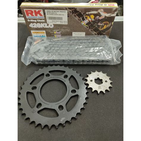 Sprocket Set Modified 428 Modenas Bajaj Pulsar Ns200 Rs200 Rantai Rk O Ring Japan Shopee Singapore