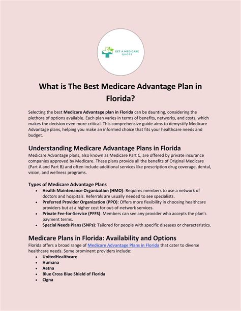 Ppt What Is The Best Medicare Advantage Plan In Florida Powerpoint