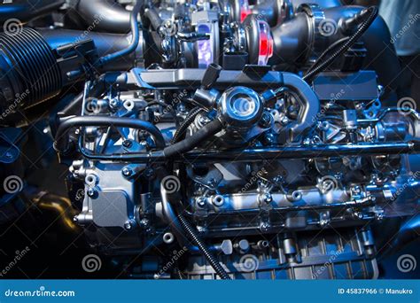 Powerful Engine Of A Car Internal Design Of Engine Car Engine Part