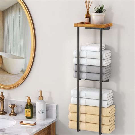 Amazon Vphom Wall Towel Racks For Bathroom With Paper Towel Holder