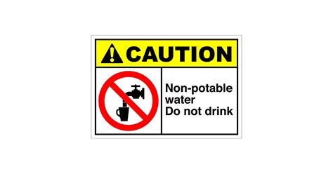 potable symbol stickers   drinking water sign labels