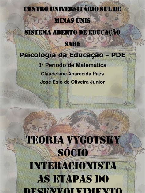 Teoria De Vygotyski Pde 1 Pdf Pensamento Construcionismo Social