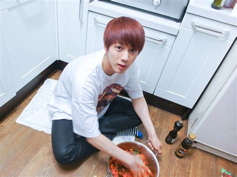 Jungkook Was Once Caught Half Naked In A Salad Bowl Reflection
