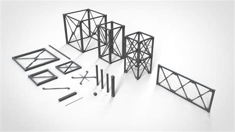 Metal Truss 3 3d Model By Chtazi