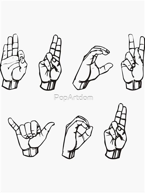 Funny Fuck You In Sign Language Rude Tee Sticker By PopArtdom Redbubble
