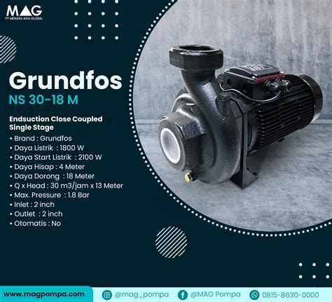 Grundfos NS 30 18 Endsuction Close Coupled Pump