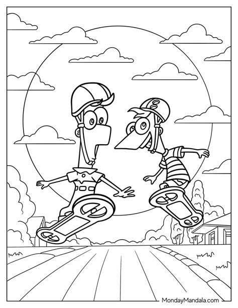 phineas and ferb coloring pages 6