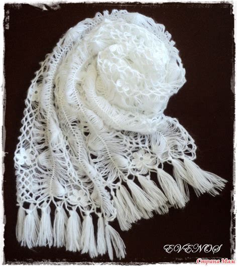 Проба вилки. Первый палантин. - ВЯЗАНИЕ НА ВИЛКЕ - Страна Мам