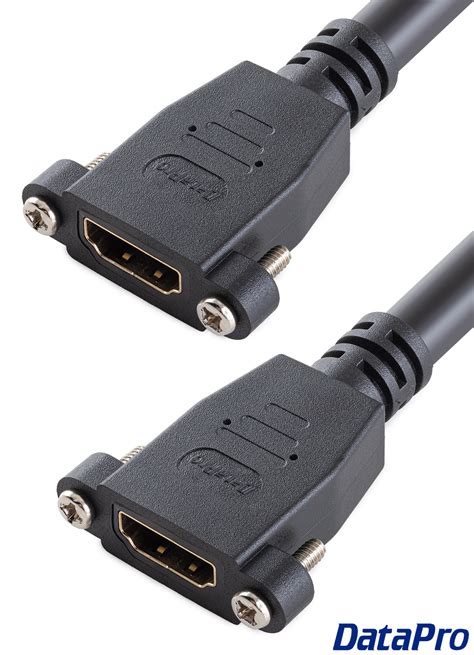 HDMI Dual Panel-Mount F/F Cable -- DataPro