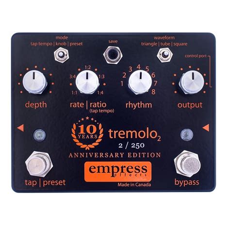 Empress Tremolo 10th Anniversary Effect Pedal Hari Hari Musik